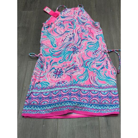 NWT Lilly Pulitzer Dont Be Jelly Pearl Romper Prosecco Pink Preppy Size 0 - Picture 5 of 11